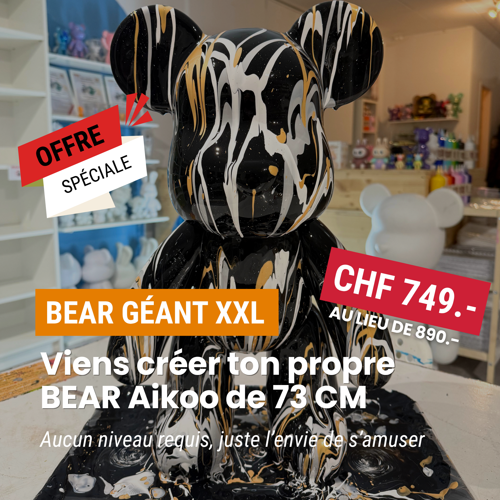 Créer ton Ours Géant XXL (73 cm)