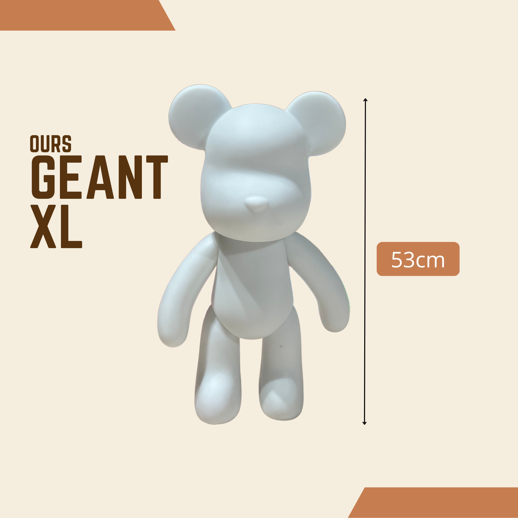 Atelier bear painting sur ours Géant ! Taille XL (53cm) pour 2 pers.